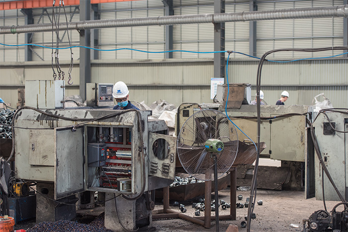 宜昌网架配件-锥头加工车间